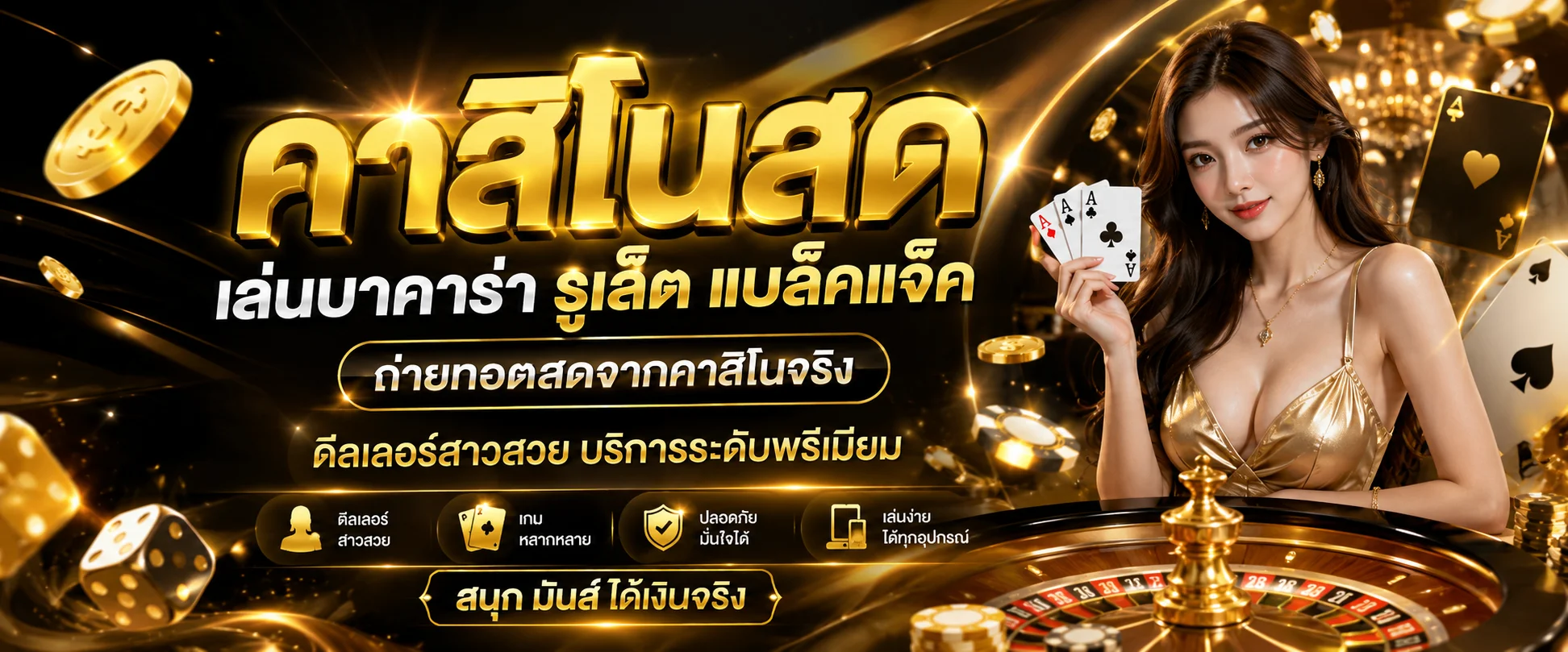 แบนเนอร์คาสิโนออนไลน์ เว็บตรง บาคาร่าสด