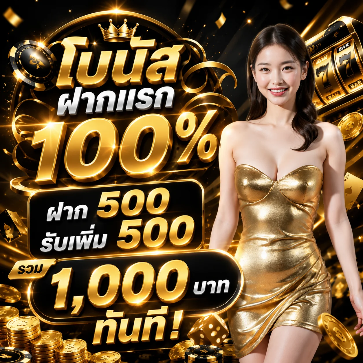 โปรโมชั่นสมาชิกใหม่ โบนัสฝากแรก